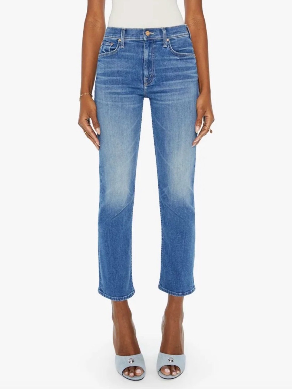 MOTHER Denim - Midrise Rider Ankle - Picture 1 of 9